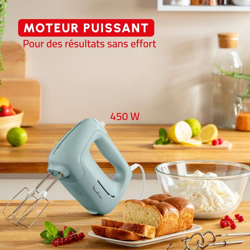 Prep'Mix, Batteur électrique, 450 W, 5 vitesses, Fonction Turbo