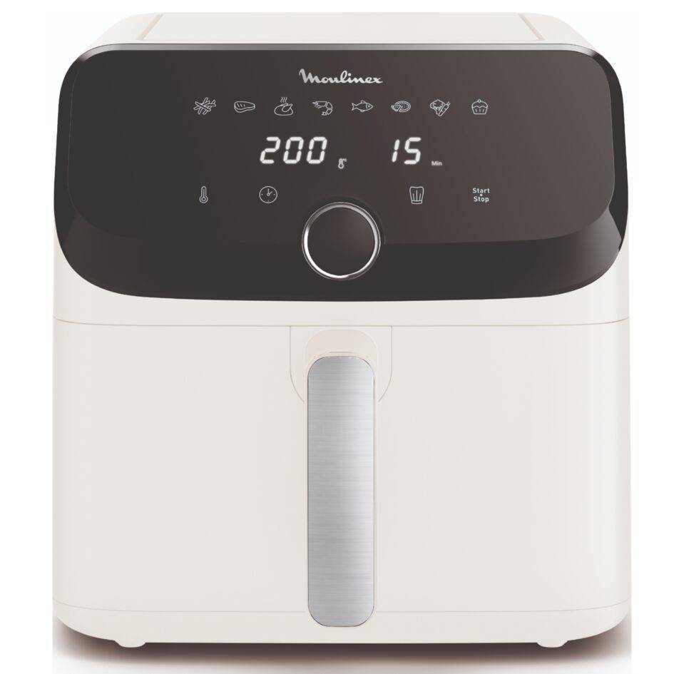 RECONDITIONNÉ Easy Fry Collection Spéciale Ivoire, air fryer, très grande capacité 7L, 1 tiroir, 8 programmes