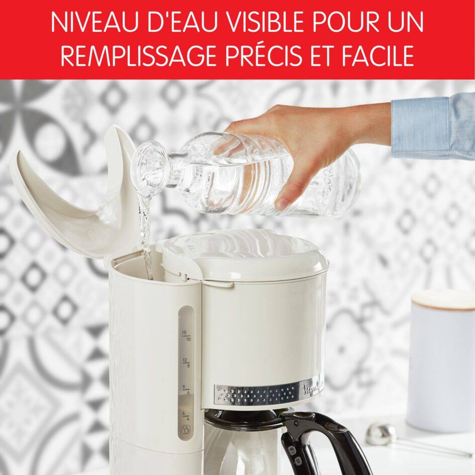 Cafetière filtre, Soleil, 15 tasses, Ivoire
