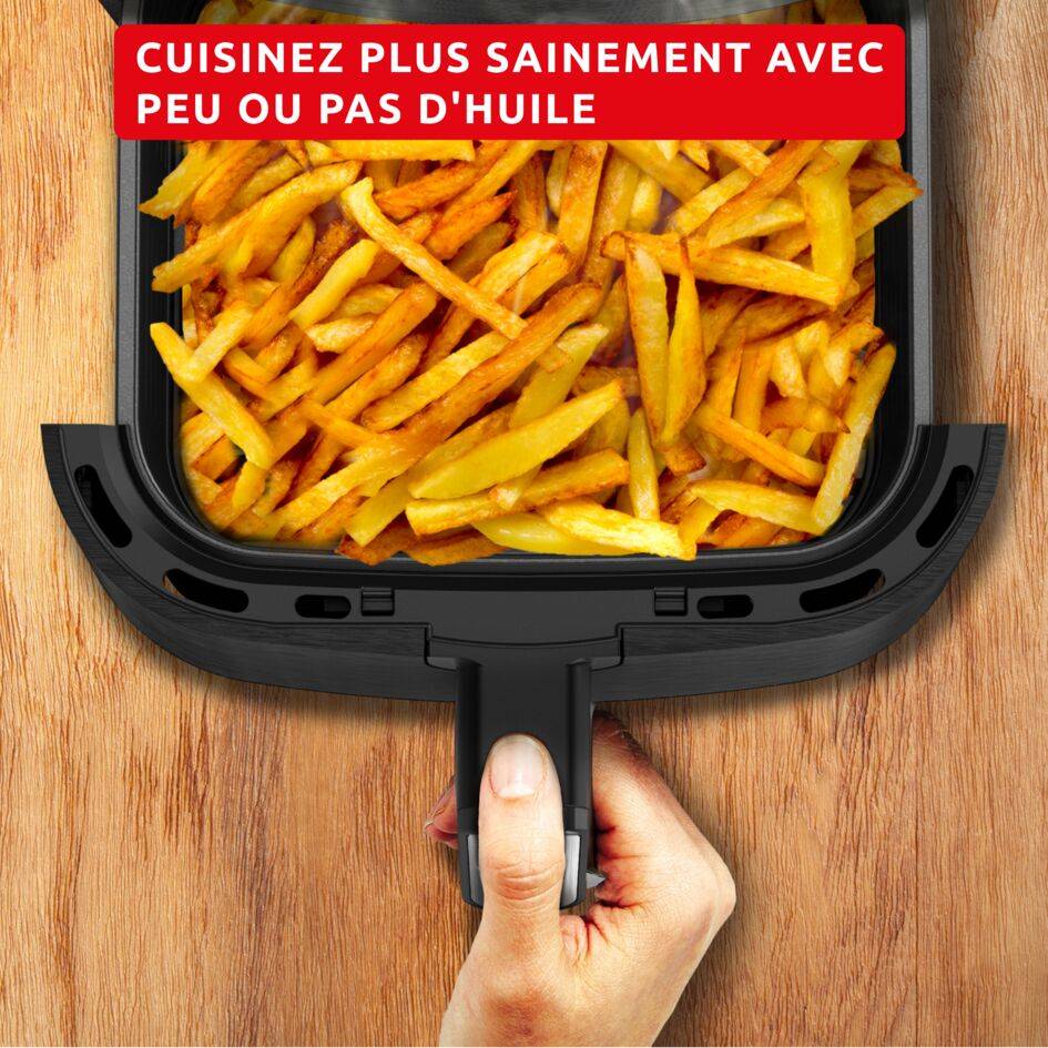Easy Fry & Grill Vision, Air Fryer, Friteuse sans huile, 4,6 L (6 pers.), 8 programmes, Fenêtre de cuisson transparente,