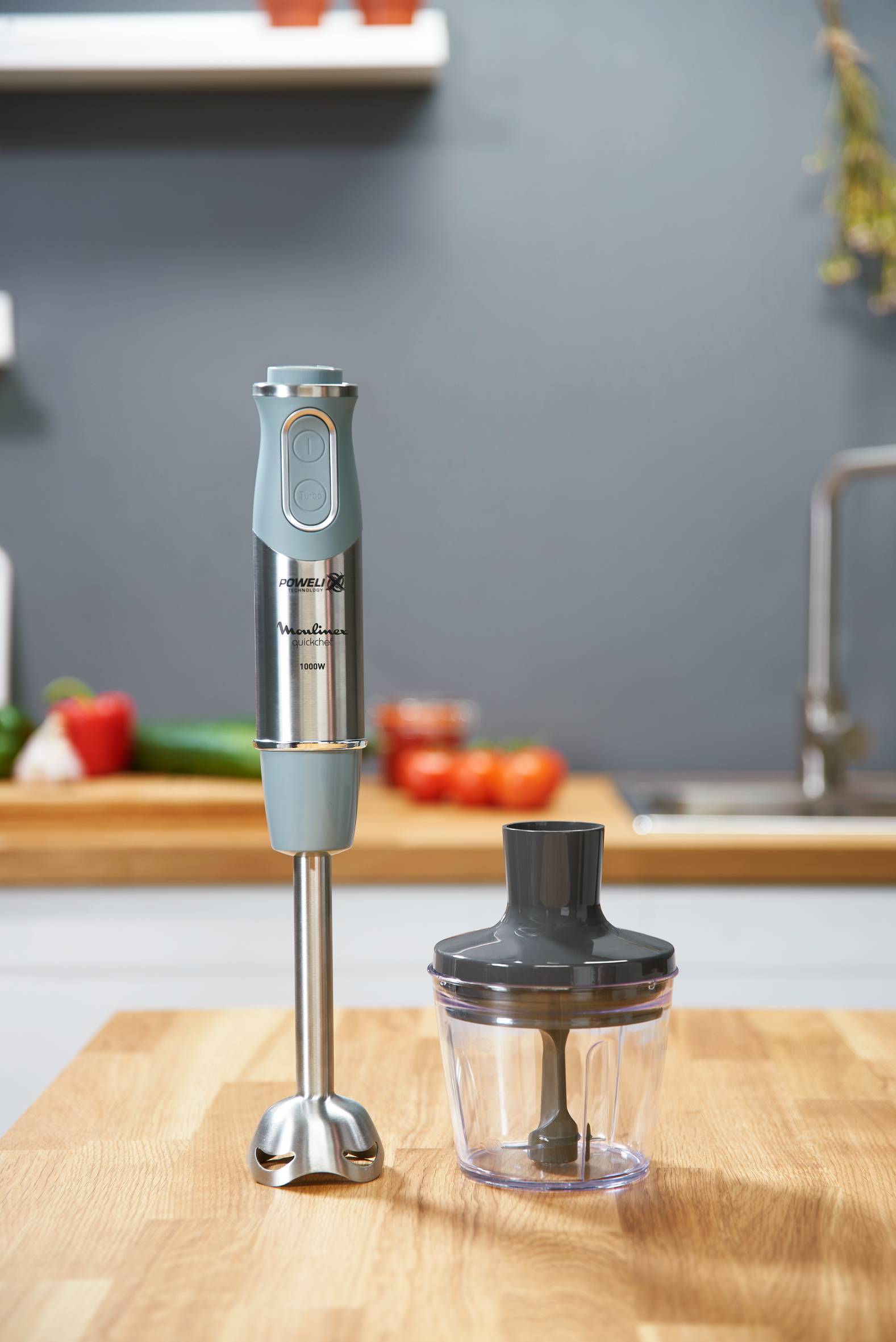 QUICKCHEF Gris/Inox 1000 W  métal