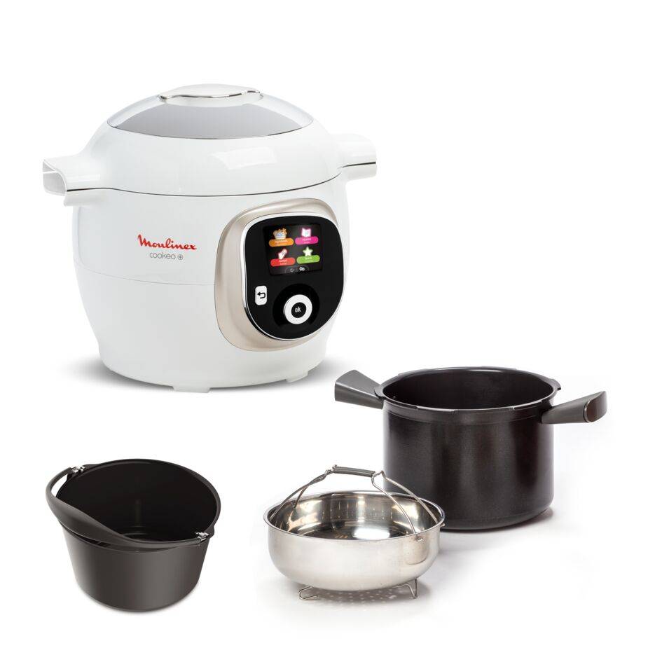 Cookeo+ 180&nbsp;recettes Blanc + Moule à gâteaux