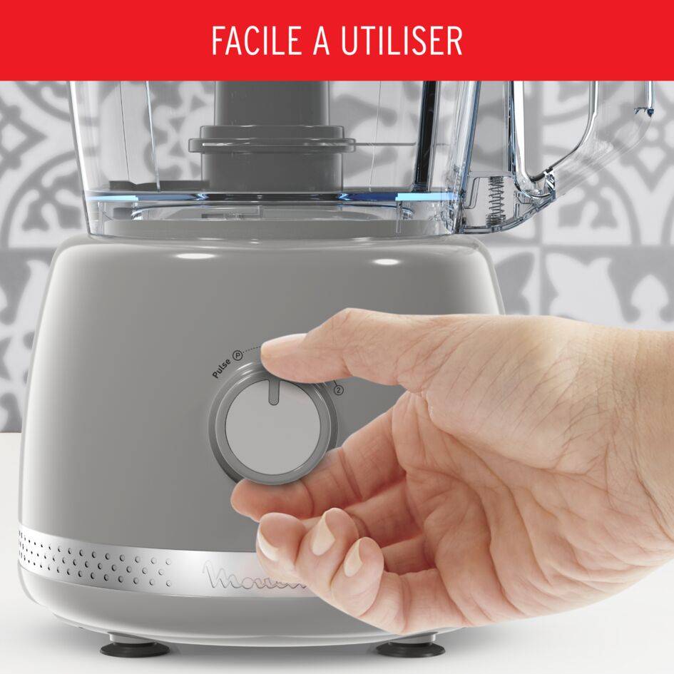 RECONDITIONNÉ Soleil Pepper, Robot multifonction 600 W, 4 accessoires, Gris Pepper