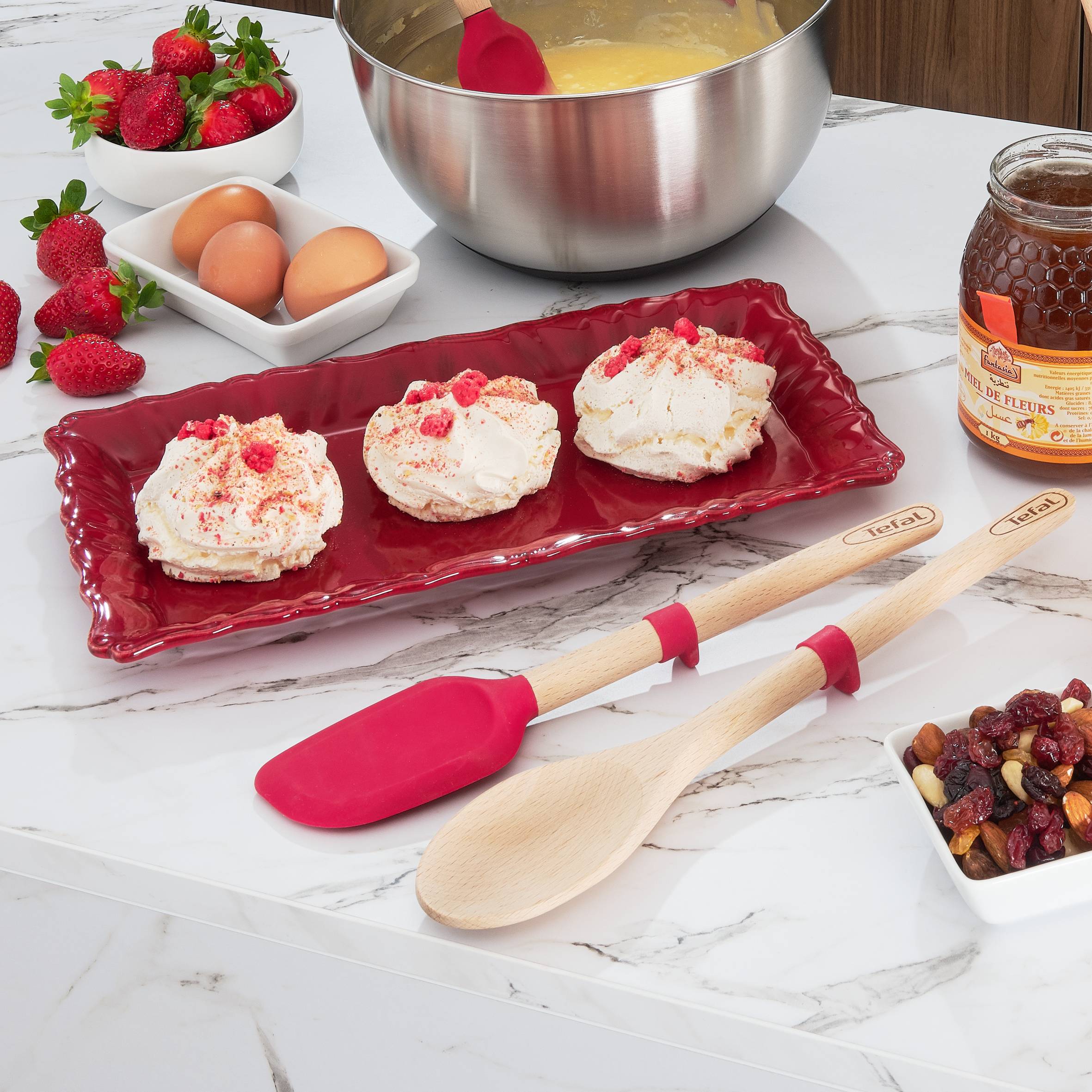  Ingenio bois spatule à angle pleine 33cm