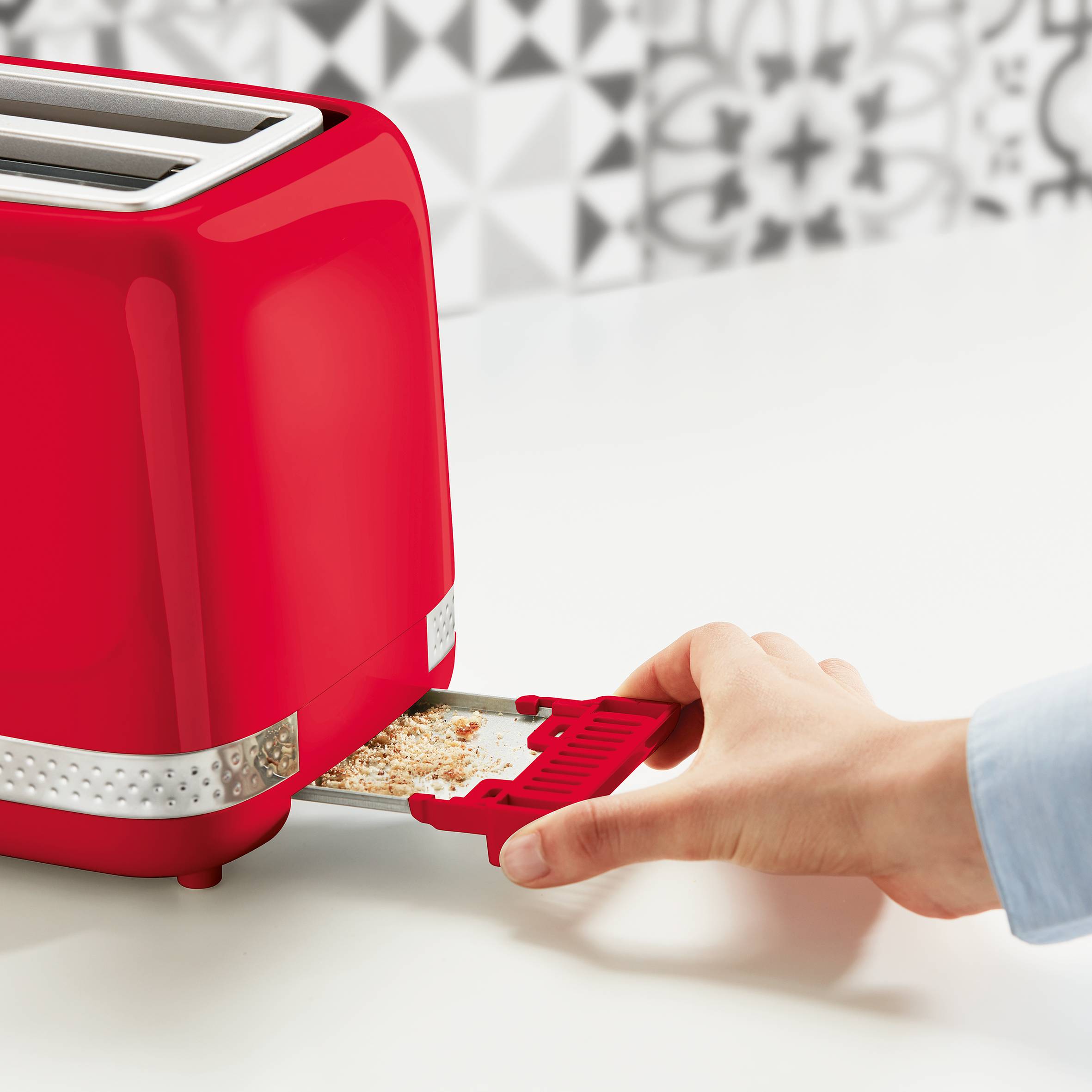 Grille-pain, Soleil, 2 fentes, Rouge