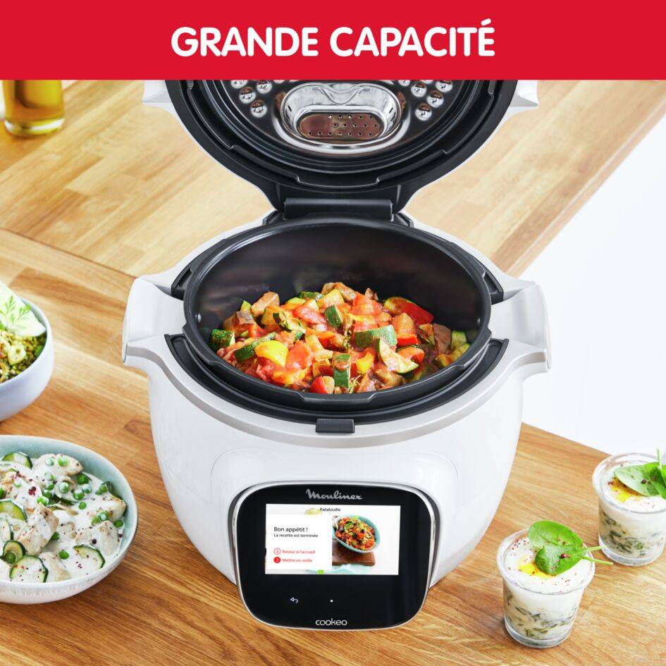 Cookeo Touch, Mullticuiseur, 250 recettes intégrées, 6L (2/6 pers.), écran tactile