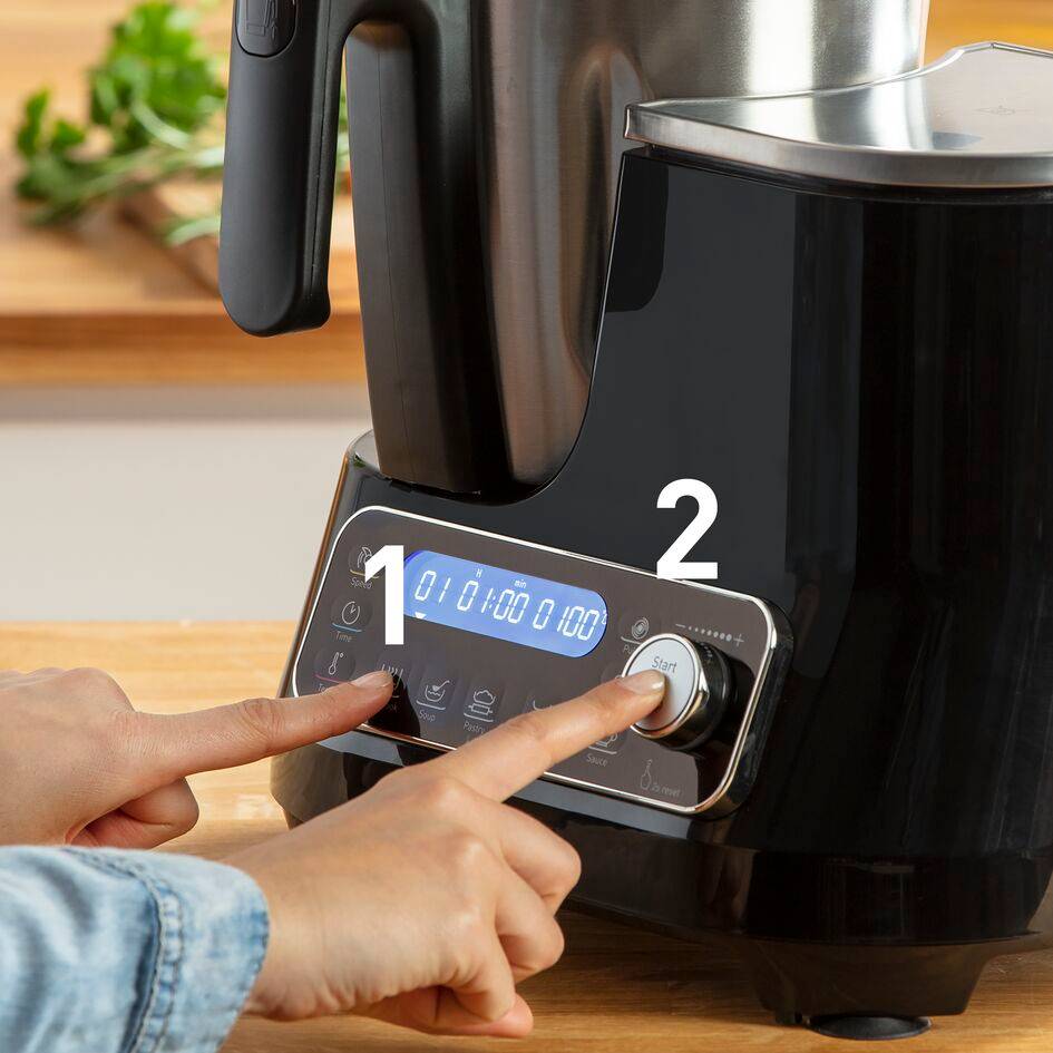 CLICKCHEF NOIR 1400 W + CUISEUR VAPEUR EXTERNE