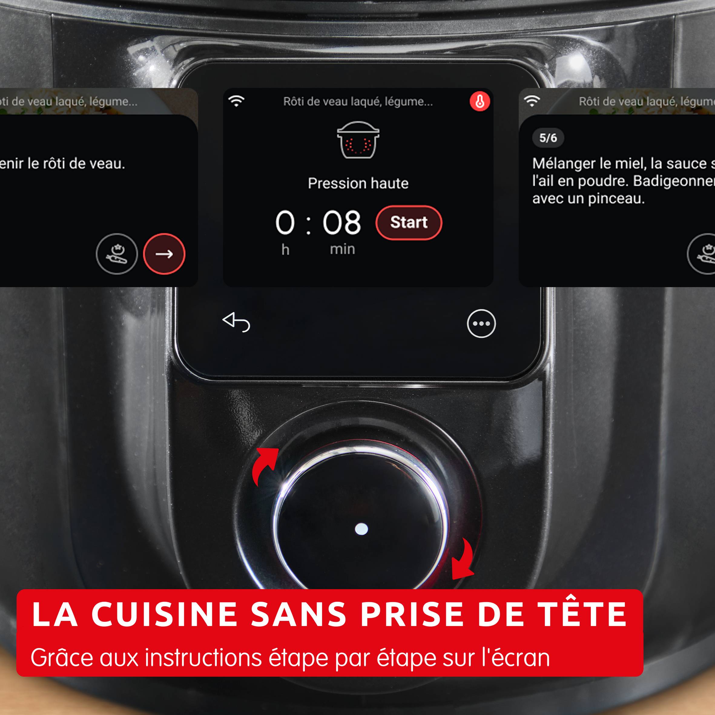 Cookeo Infinity, 20 modes de cuisson, Noir    