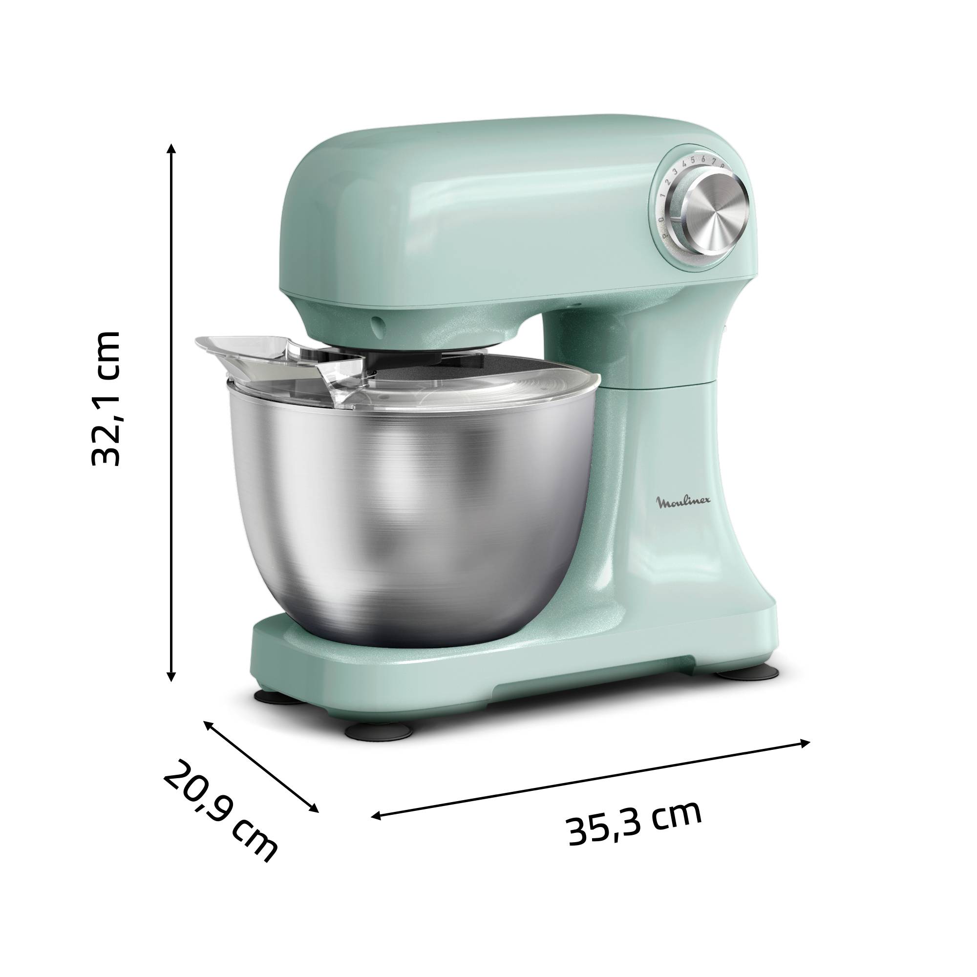 Bake Easy, Robot pâtissier, Compact, Facile à utiliser, Vert clair
