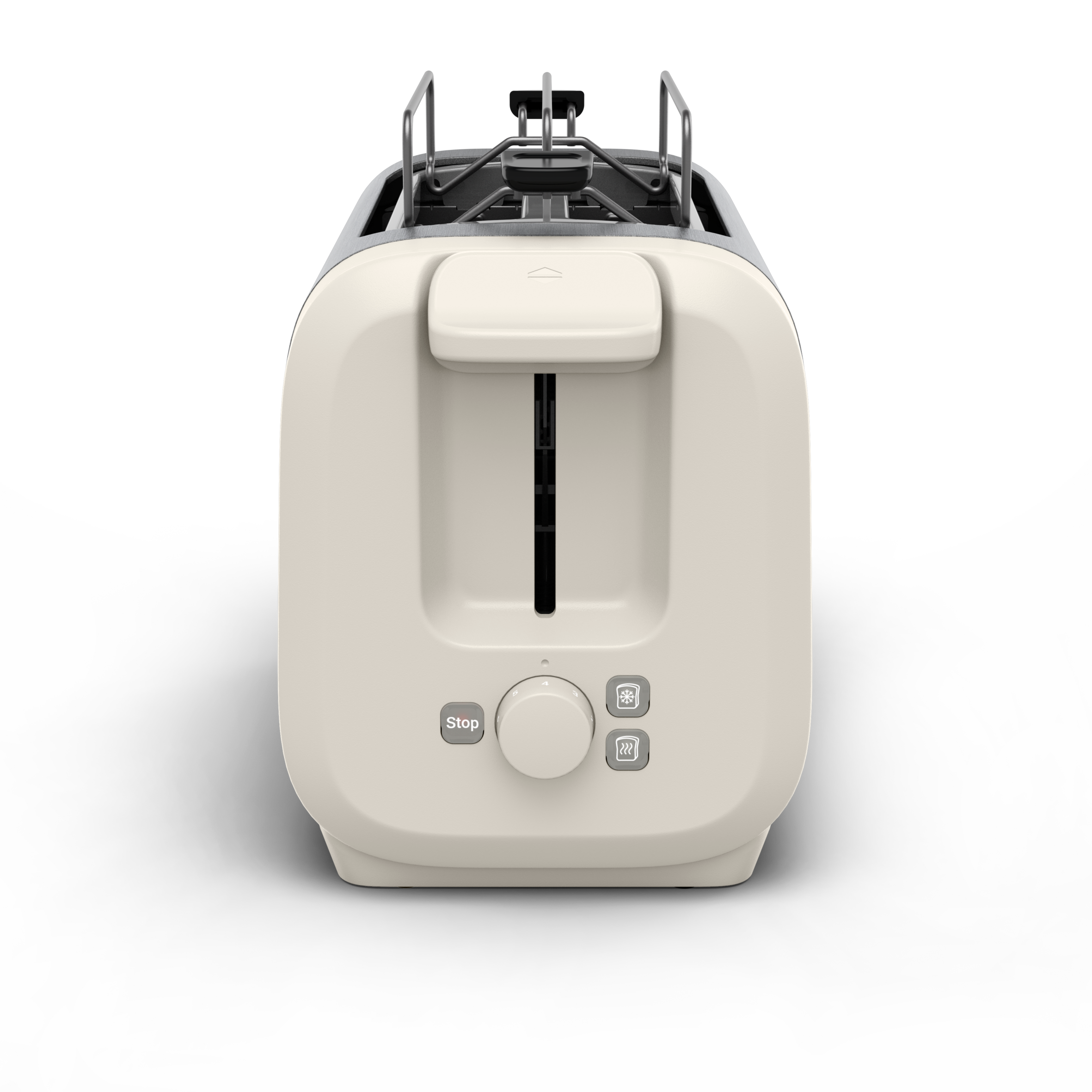 Subito, Grille-pain 2 fentes et chauffe-viennoiseries, Grillage plus rapide, Rise et inox
