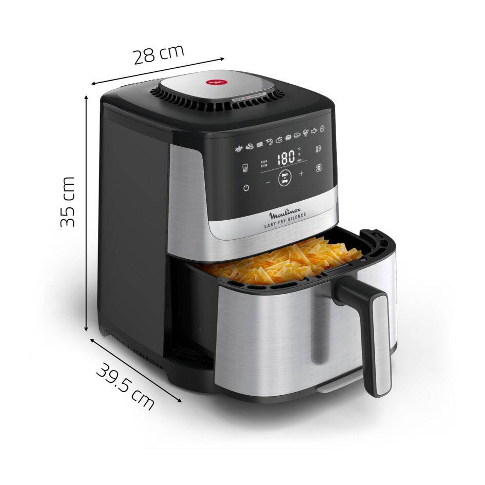 Easy Fry Silence, 5L, Air fryer, Inox