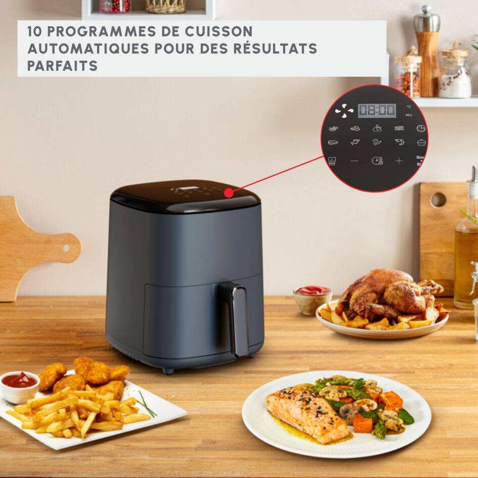 Easy Fry Max, Air Fryer 5 L, 10 programmes, Java Pepper
