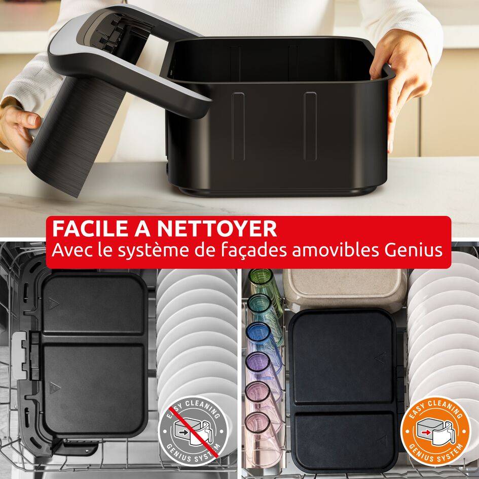 Ever Fry Dual Flex 9L , Air fryer, plus rapide, facile à nettoyer, Pince de cuisine