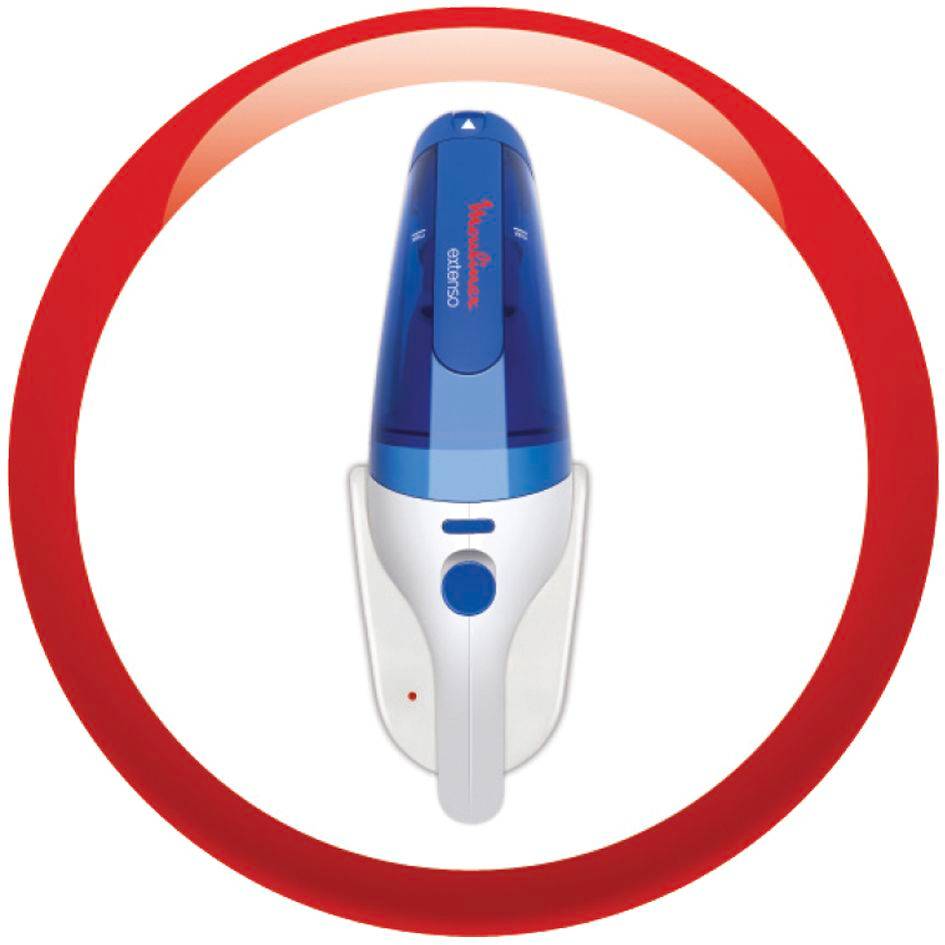aspirateur a main extenso bleu