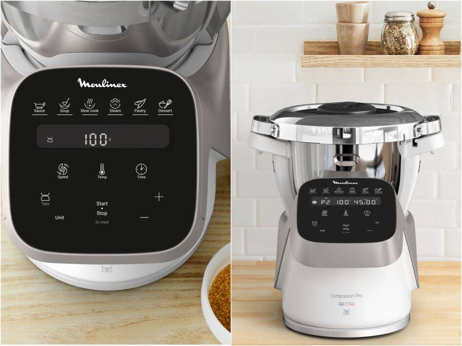 Robot Cuiseur Multifonction COMV! GT-SF-CC1 – Mixeur, Cuiseur Vapeur, 1200W, 2,2L, Connecté (WLAN)