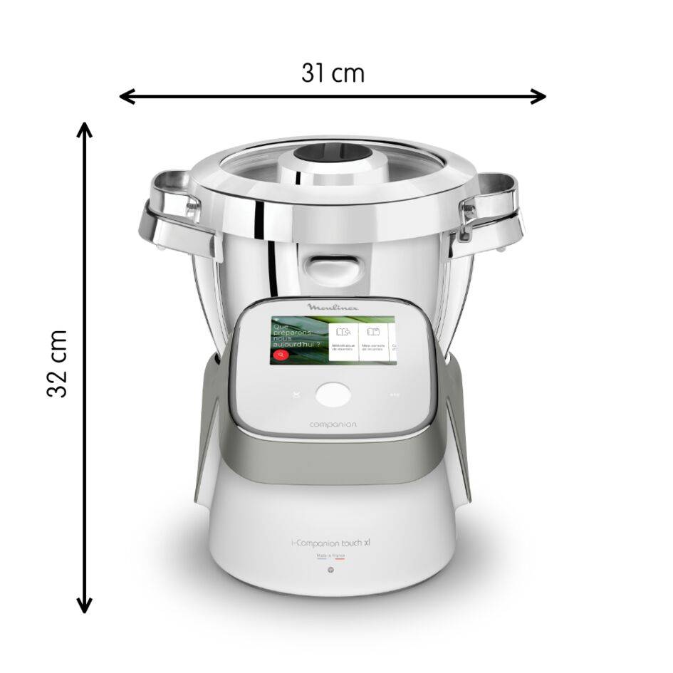 Robot cuiseur multifonction connecté I-Companion Touch XL + découpe légumes