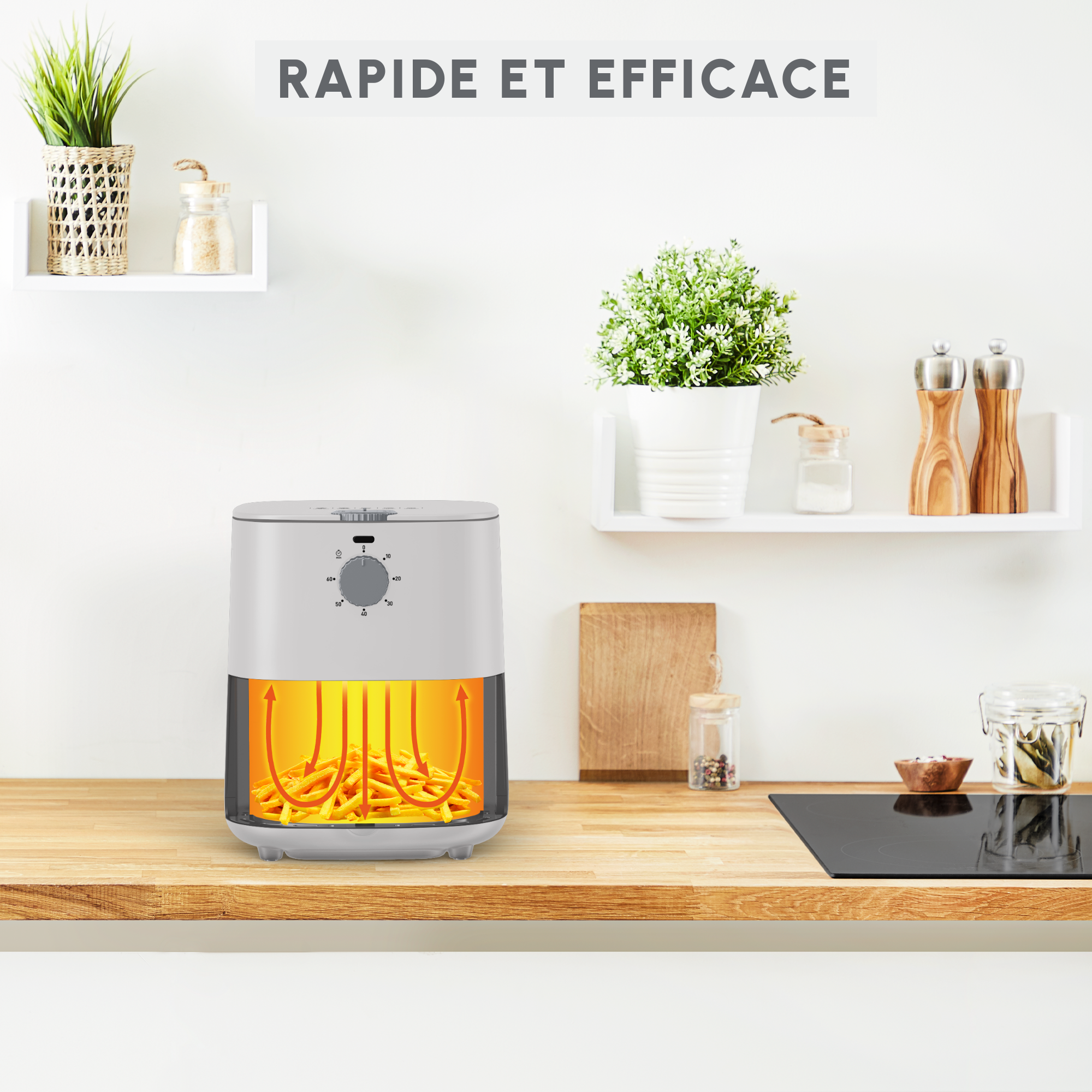 RECONDITIONNE Easy Fry Essential, 3.5L, Air fryer, Nube