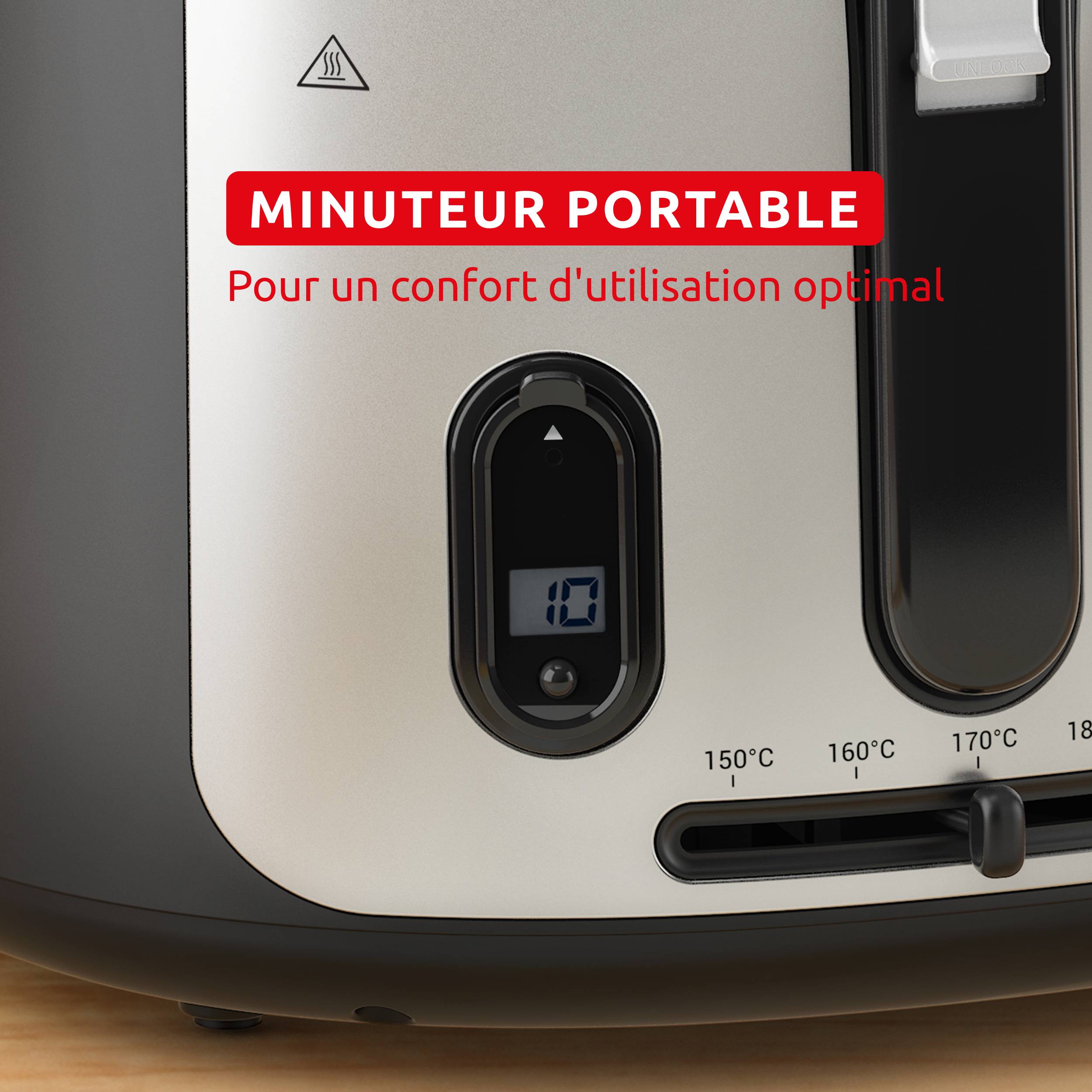 Filtra Vision +, Friteuse, Fenêtre de visualisation très large pour garder un oeil sur la cuisson 