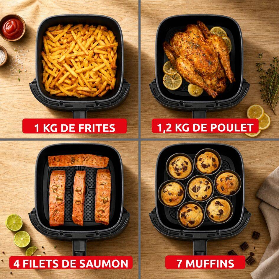 Easy Fry Max 5L , Air Fryer, Façade Amovible