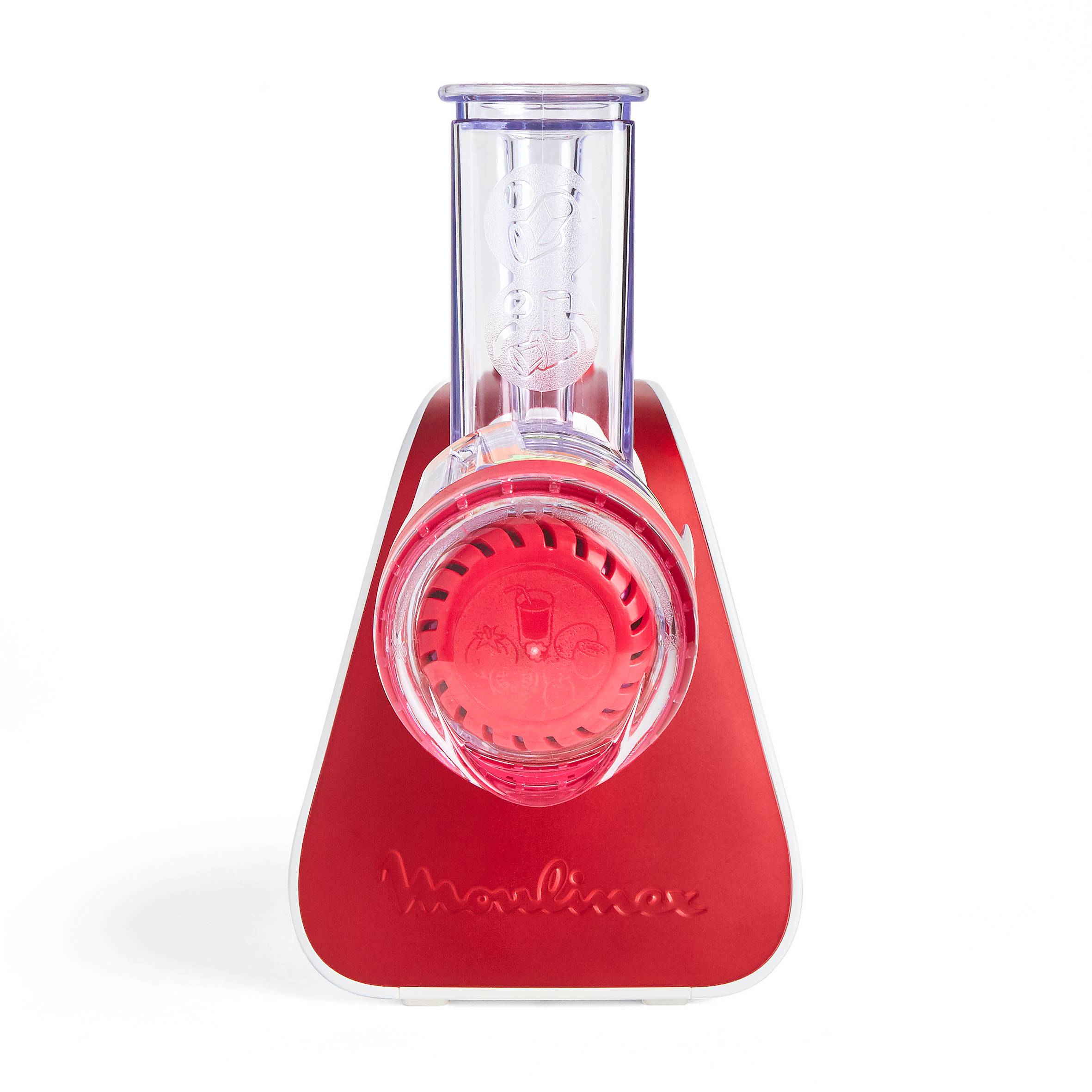 Fresh express nectar 4 en 1, Découpe légumes, 4 cônes dont 1 spécial nectar, Rouge et blanc