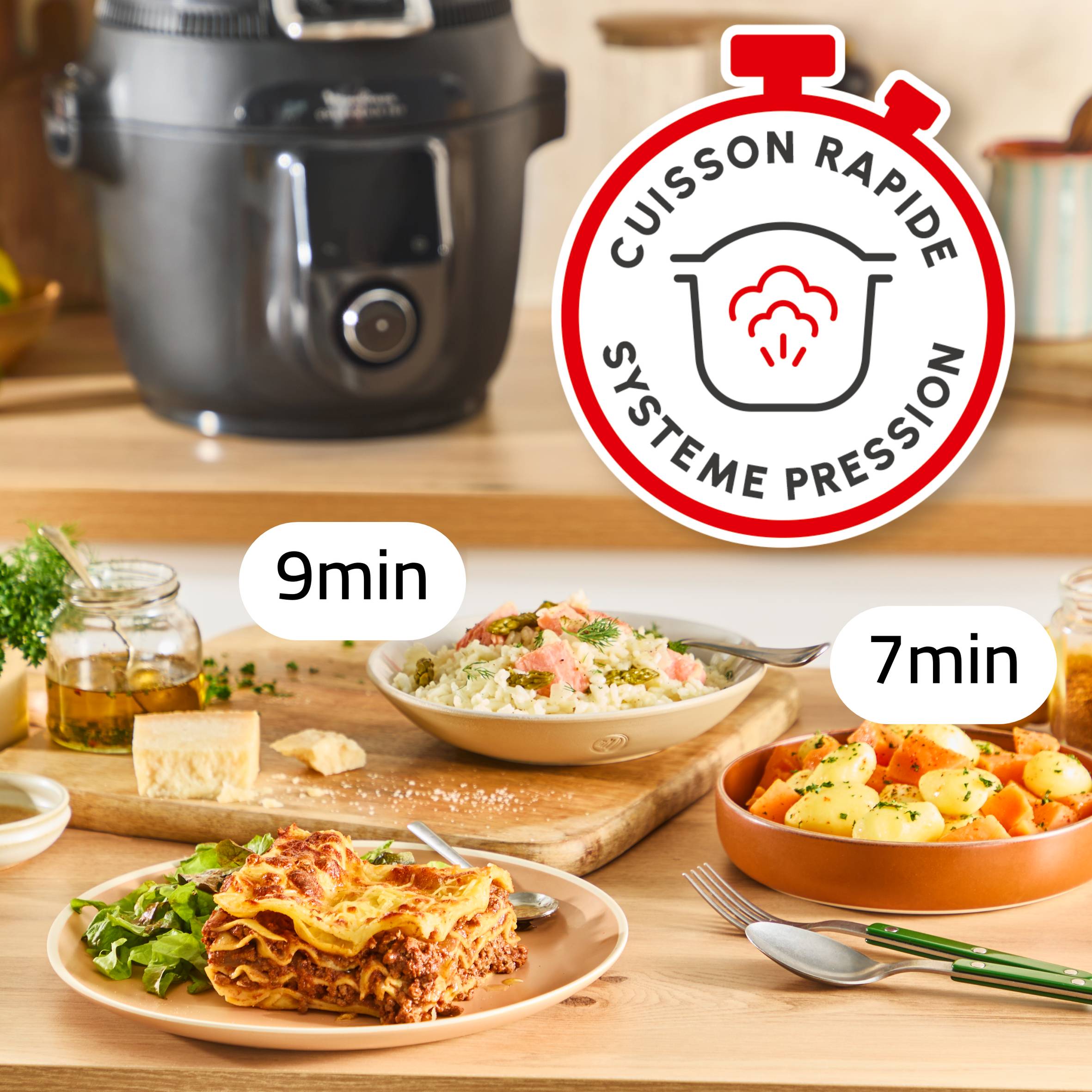 Cookeo Infinity, 20 modes de cuisson, Noir    
