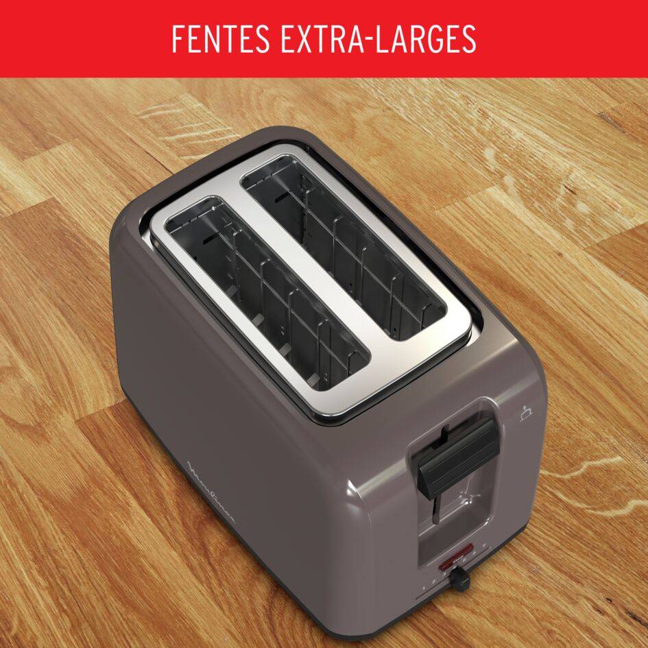 Grille-pain Rio taupe 2 fentes