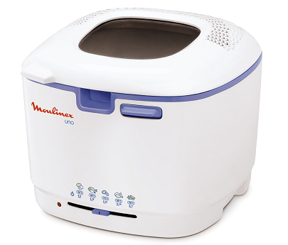 friteuse uno blanc/bleu