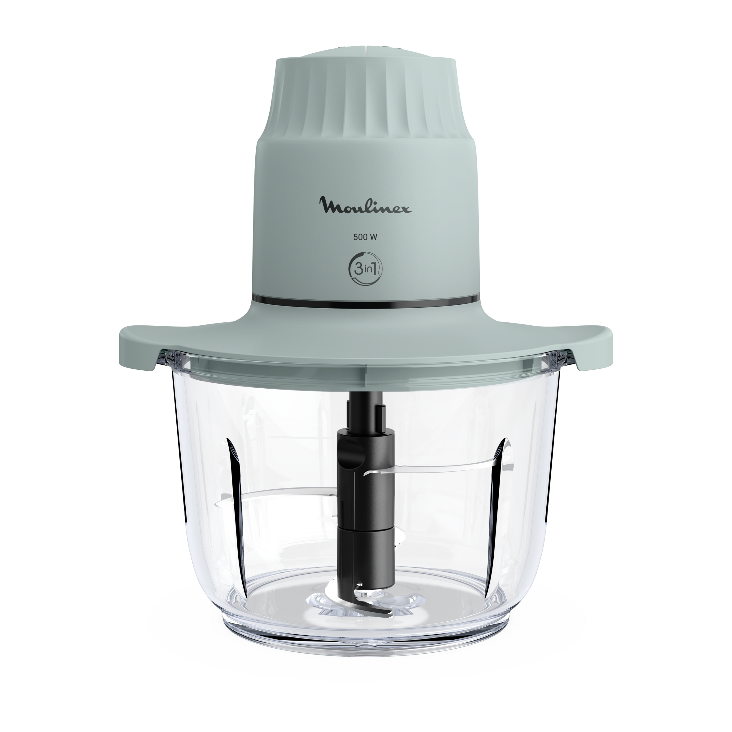 Choppeo, Hachoir avec bol en verre, Capacité de 1 L, Verre borosilicate