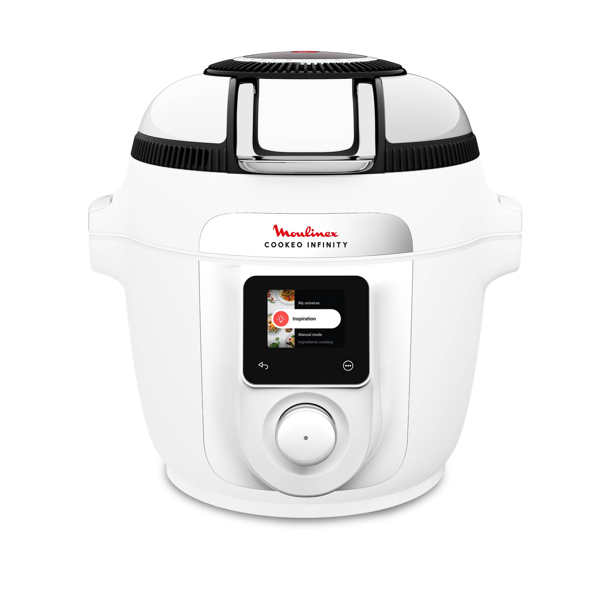 Cookeo Infinity, 16 modes de cuisson, Sans pale de mélange, Blanc