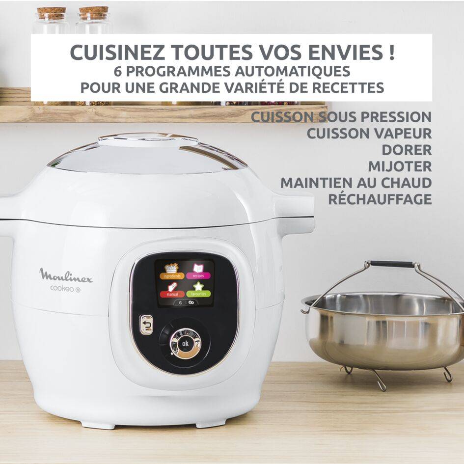 Cookeo+ 80 recettes Blanc