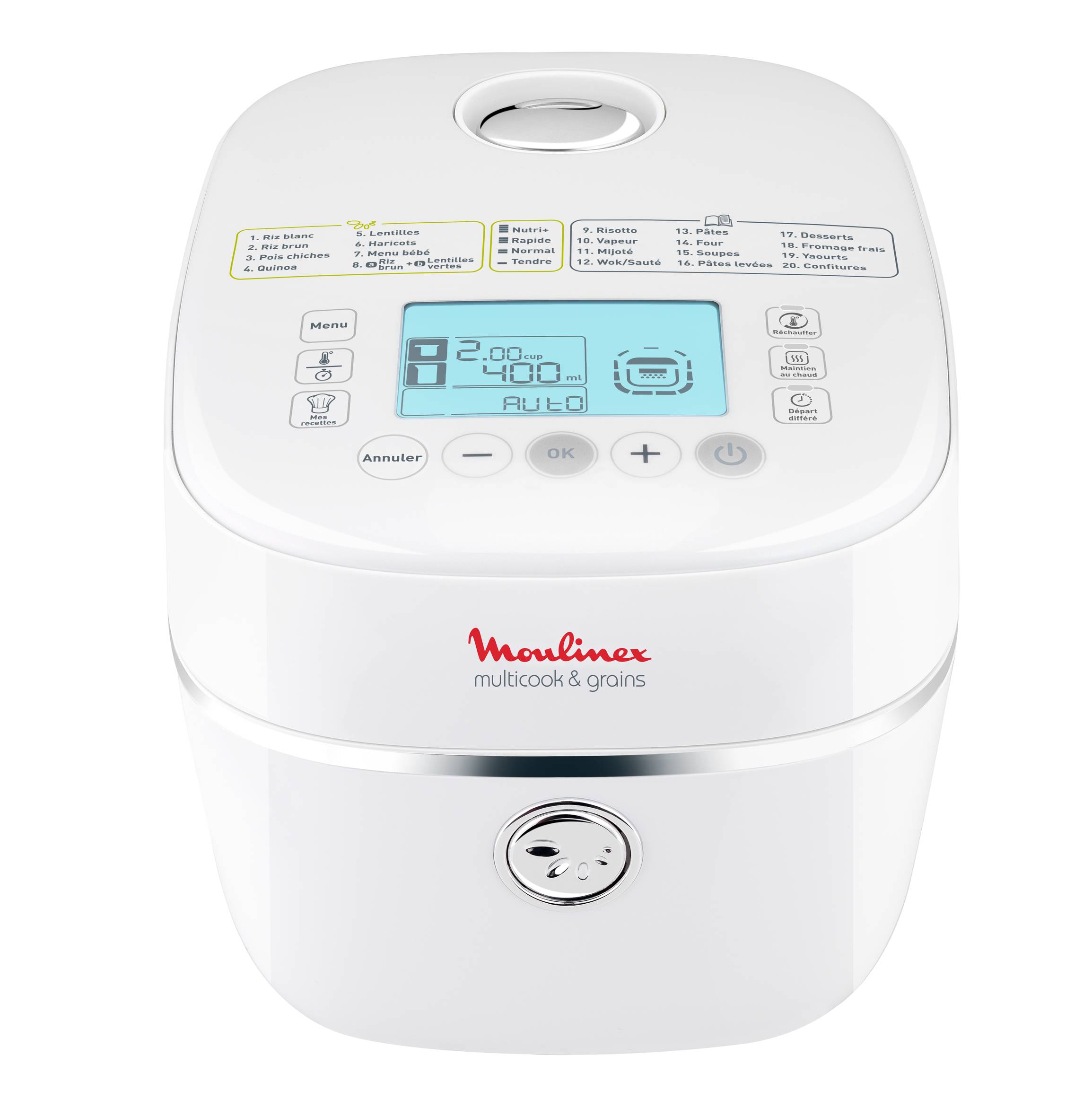 MULTICOOK & GRAINS BLANC 82 PROGRAMMES