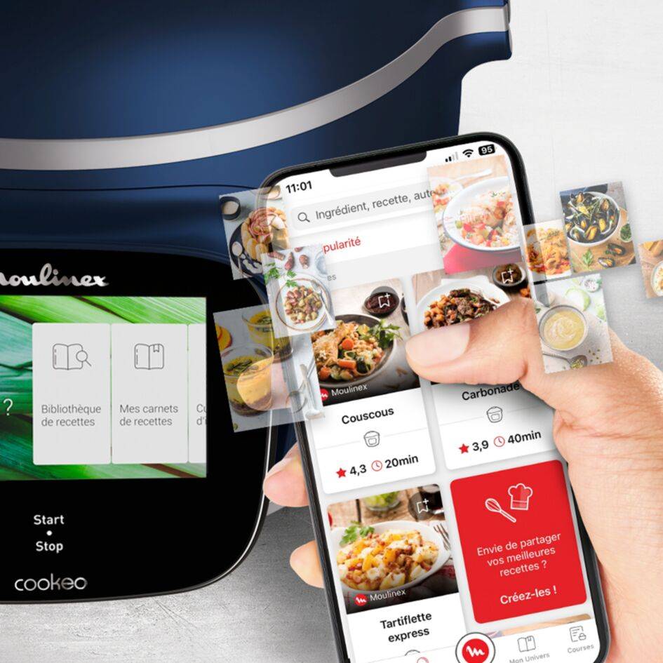 Cookeo + Connecté Avec Balance WIFI - Moulinex - NEUF (utilisé 1 Fois Seulement)