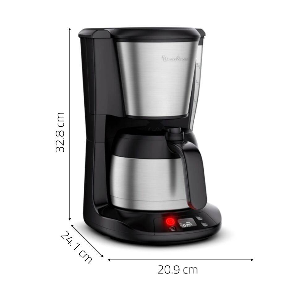Cafetière filtre, Subito, Programmable, Verseuse isotherme, 12&nbsp;tasses, Inox