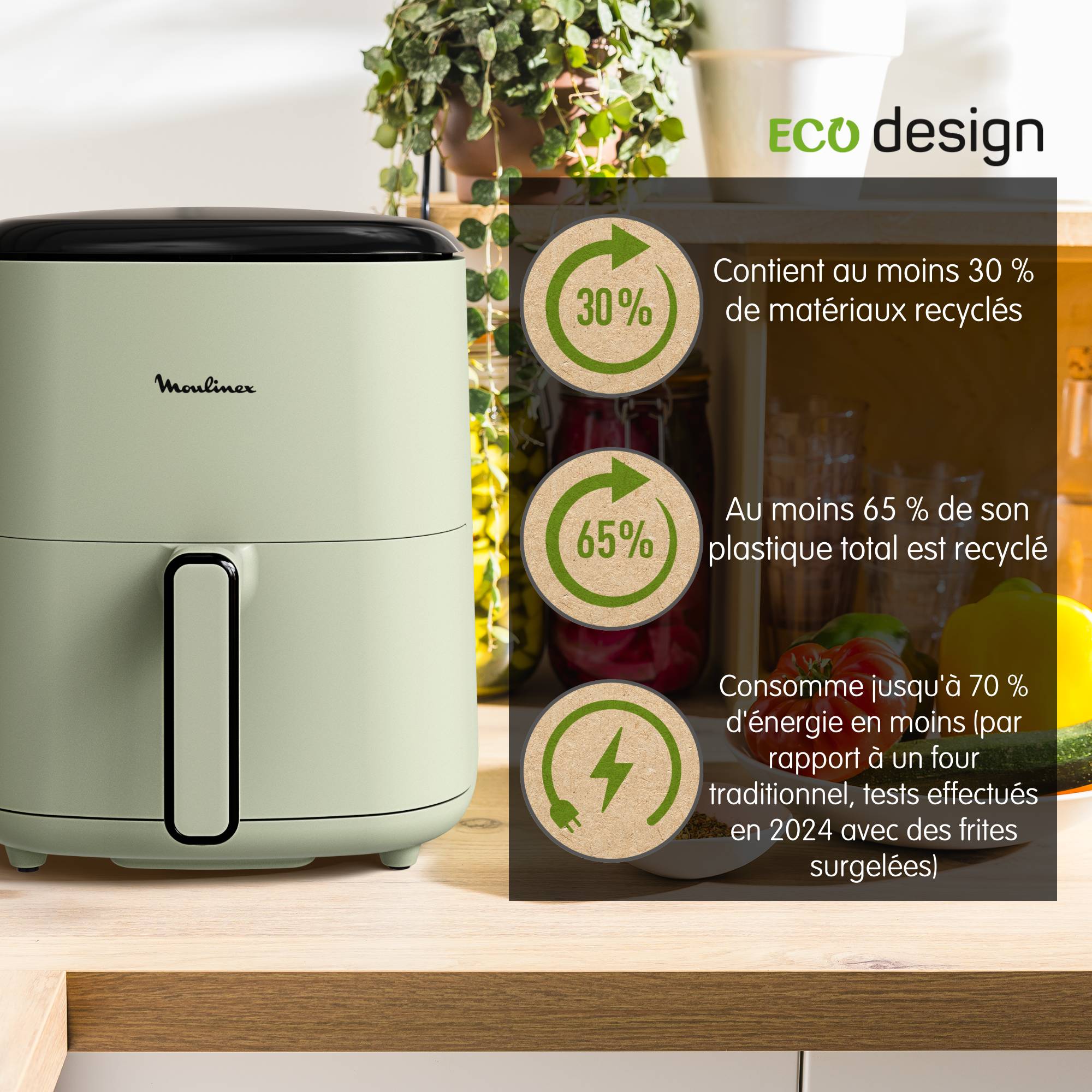 Easy Fry Max EcoDesign 5L, Air fryer, Repas équilibrés, Écoconçu