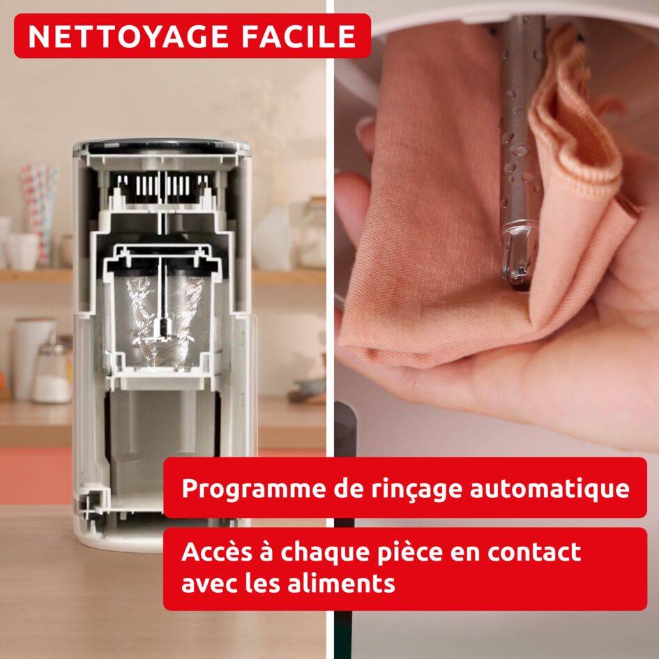 Dolci, Machine à glaces, 10&nbsp;programmes, Nettoyage automatique