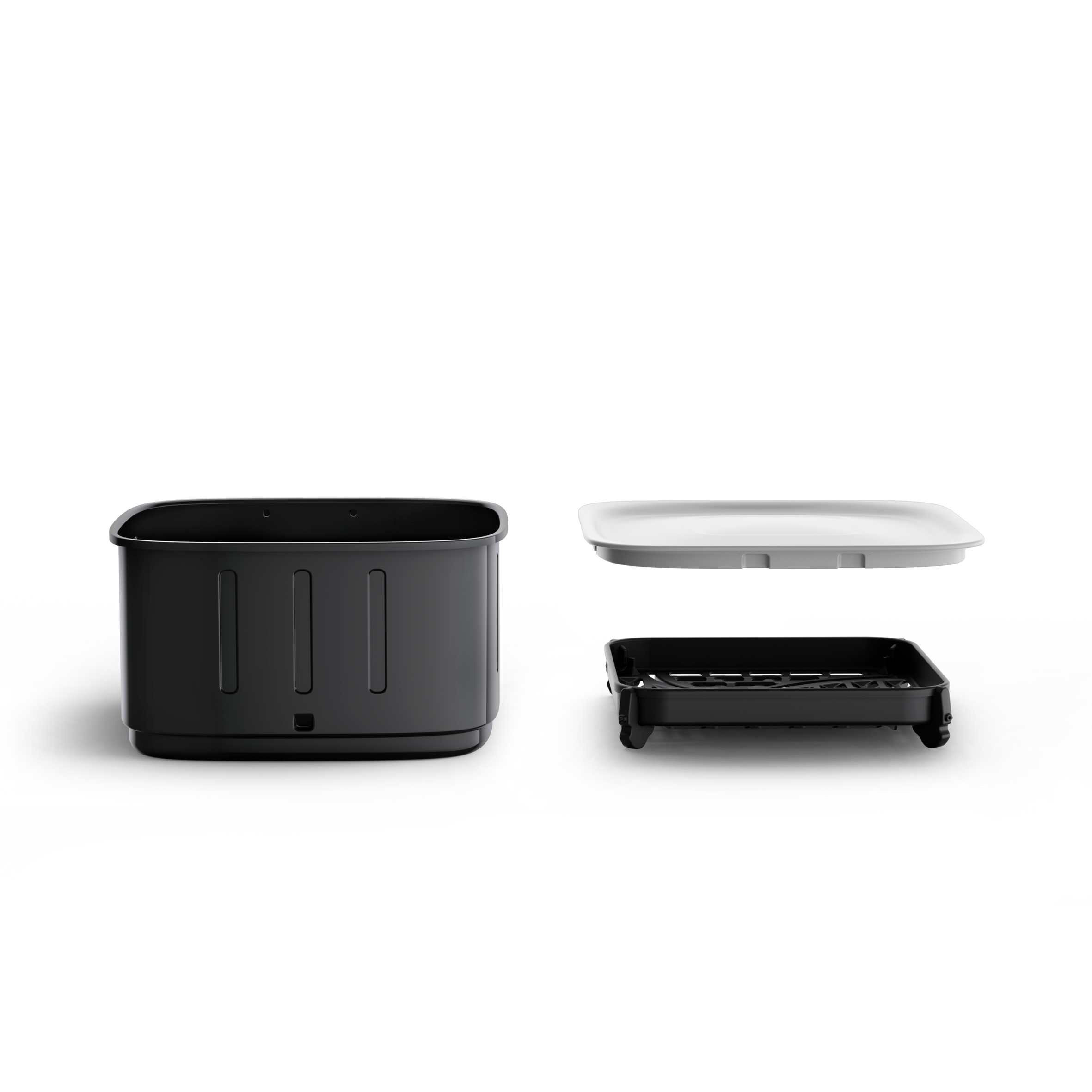 Easy Fry Silence 5L Set de Rangement, Tiroir Supplémentaire, Grille et Couvercle