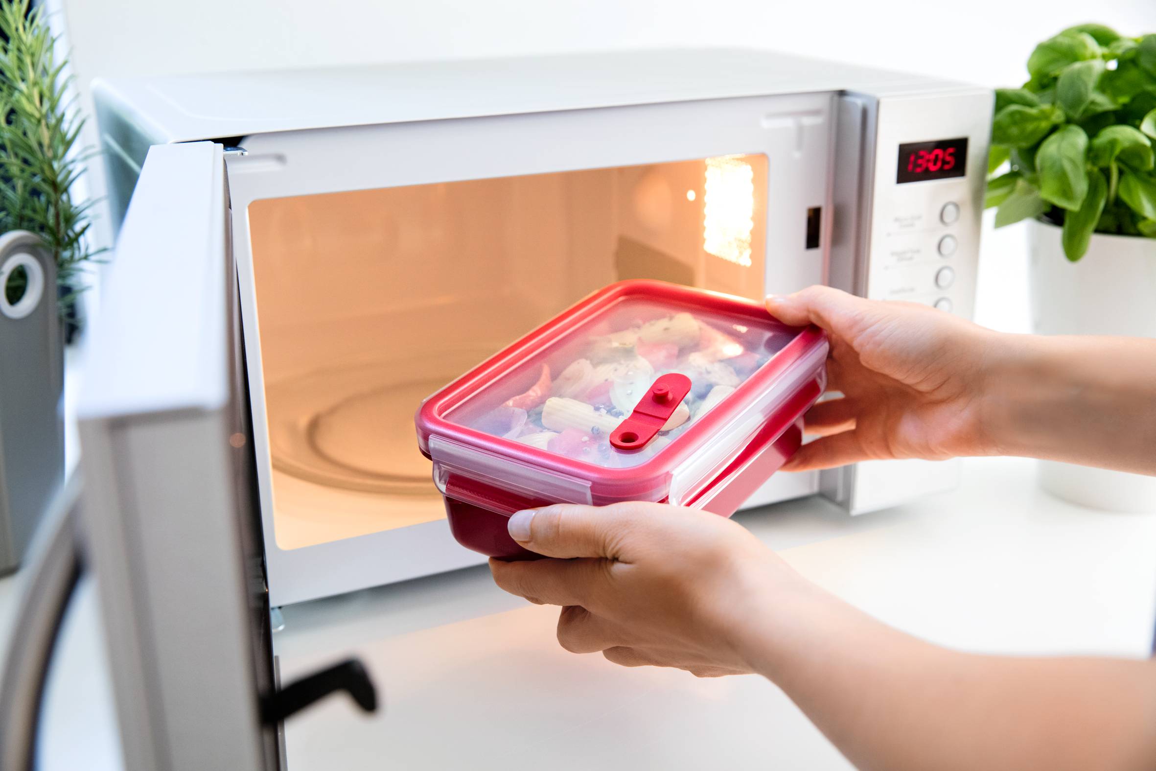 Clip micro boîte ronde 2,6l rouge