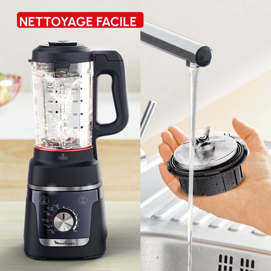 Blendforce Cook, Blender chauffant, 5&nbsp;programmes automatiques, 6&nbsp;vitesses + Pulse