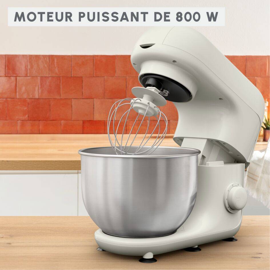 Bake Essential, Robot pâtissier, Bol de 4.8&nbsp;L, Kit de pâtisserie, 800&nbsp;W