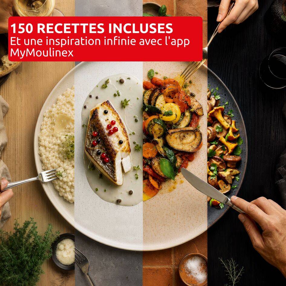 Cookeo Simplicity, Multicuiseur, 6 modes de cuisson, Cuisson sous pression, Gris clair