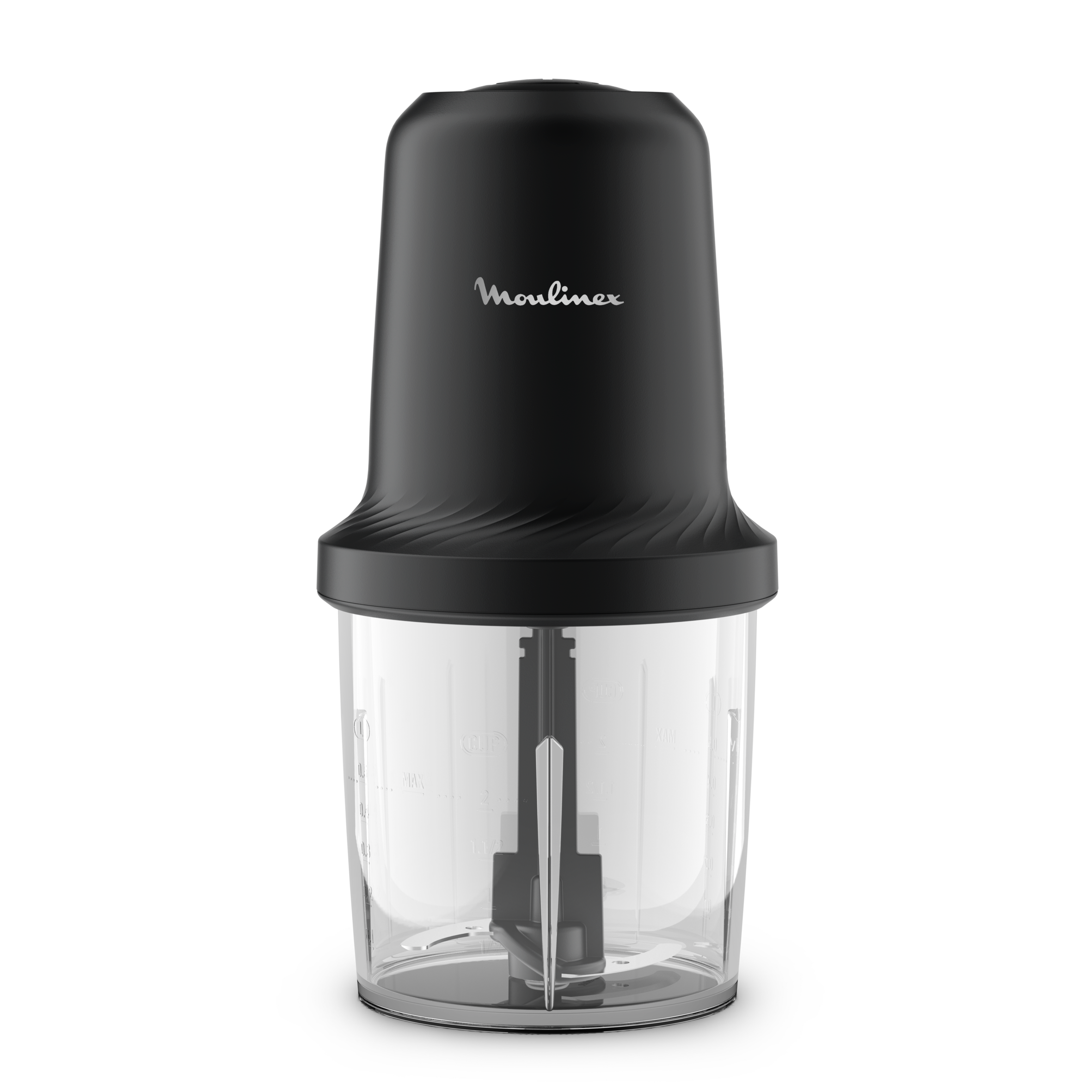 Hachoir Eco respect, Mini hachoir, Eco design, Fonction 3 en 1, Capacité 500 ml, 500 W, Gris