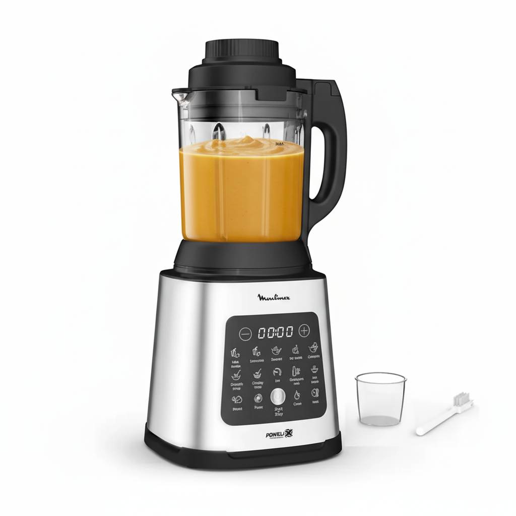 Perfectmix Cook, Blender chauffant, Bol verre 2L, 1400W, 10 programmes, 6 lames