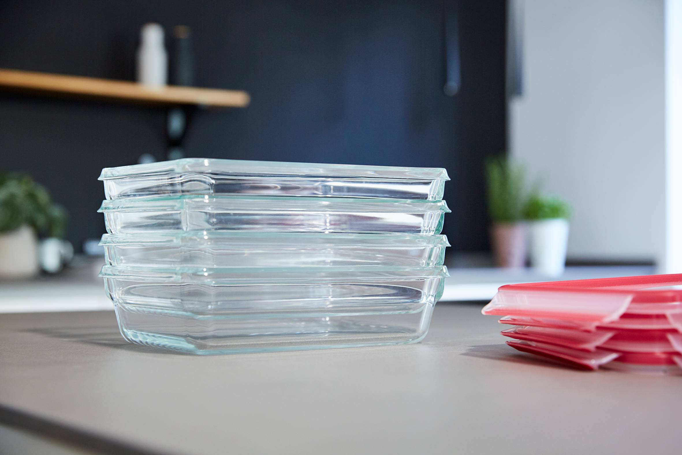 MASTERSEAL GLASS  Set 3 boîtes 0,45L / 0,8L / 2L