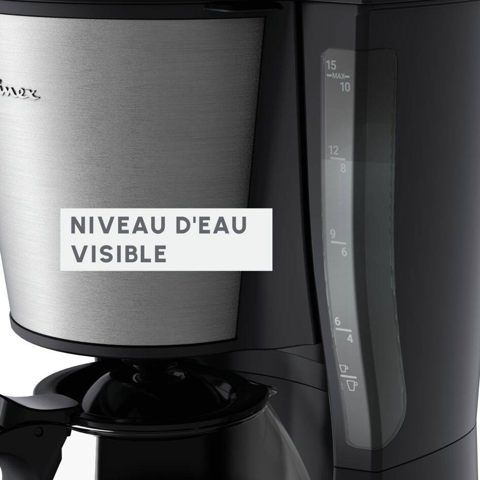 Cafetière filtre, Subito,Programmable, 15 tasses, Inox