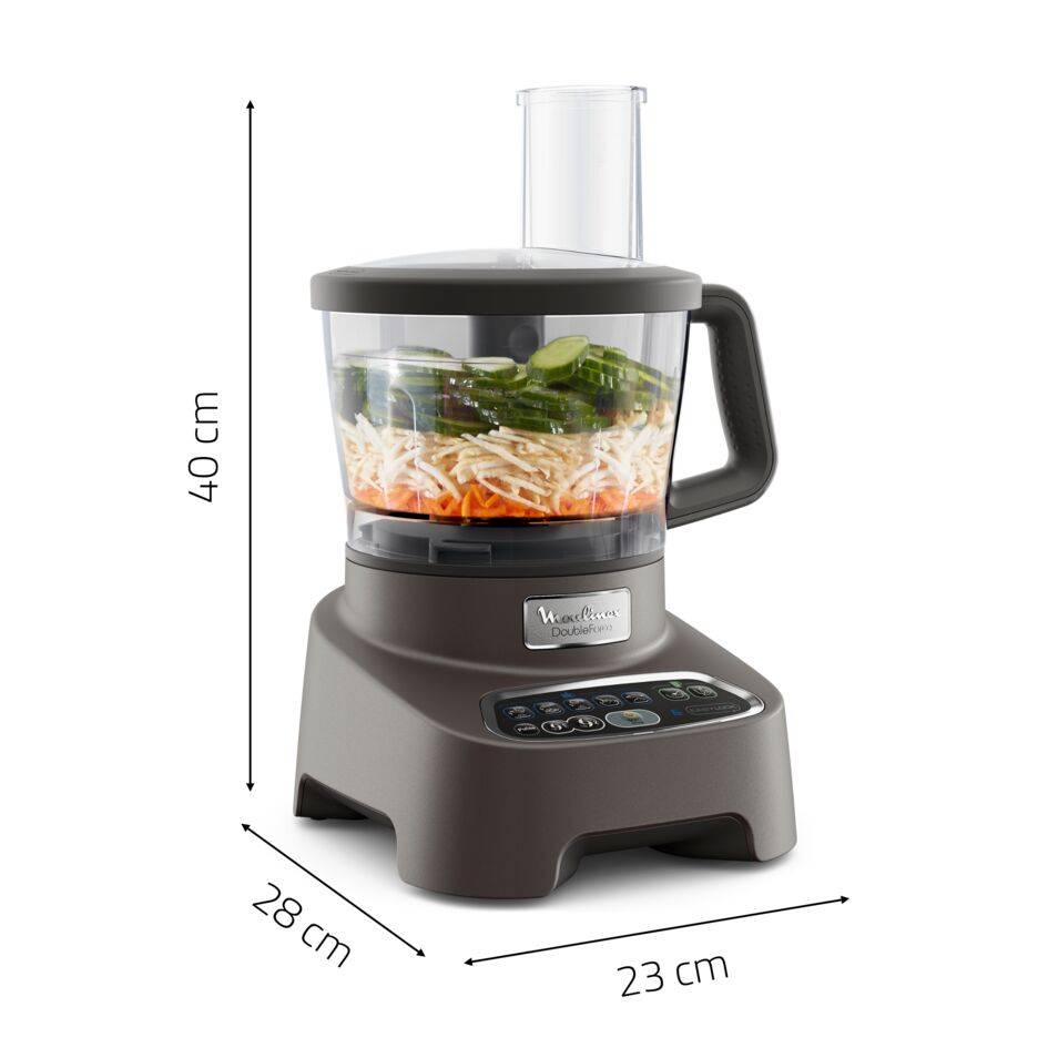 Double Force,  Robot multifonction, 1000 W, 31 fonctions, 10 accessoires, Noir