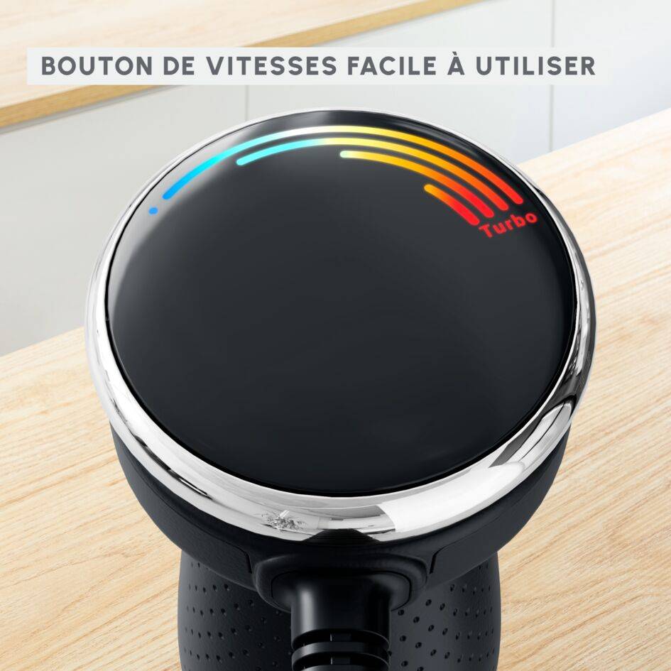 Quickchef+, Mixeur plongeant, 1000 W, 20 vitesses