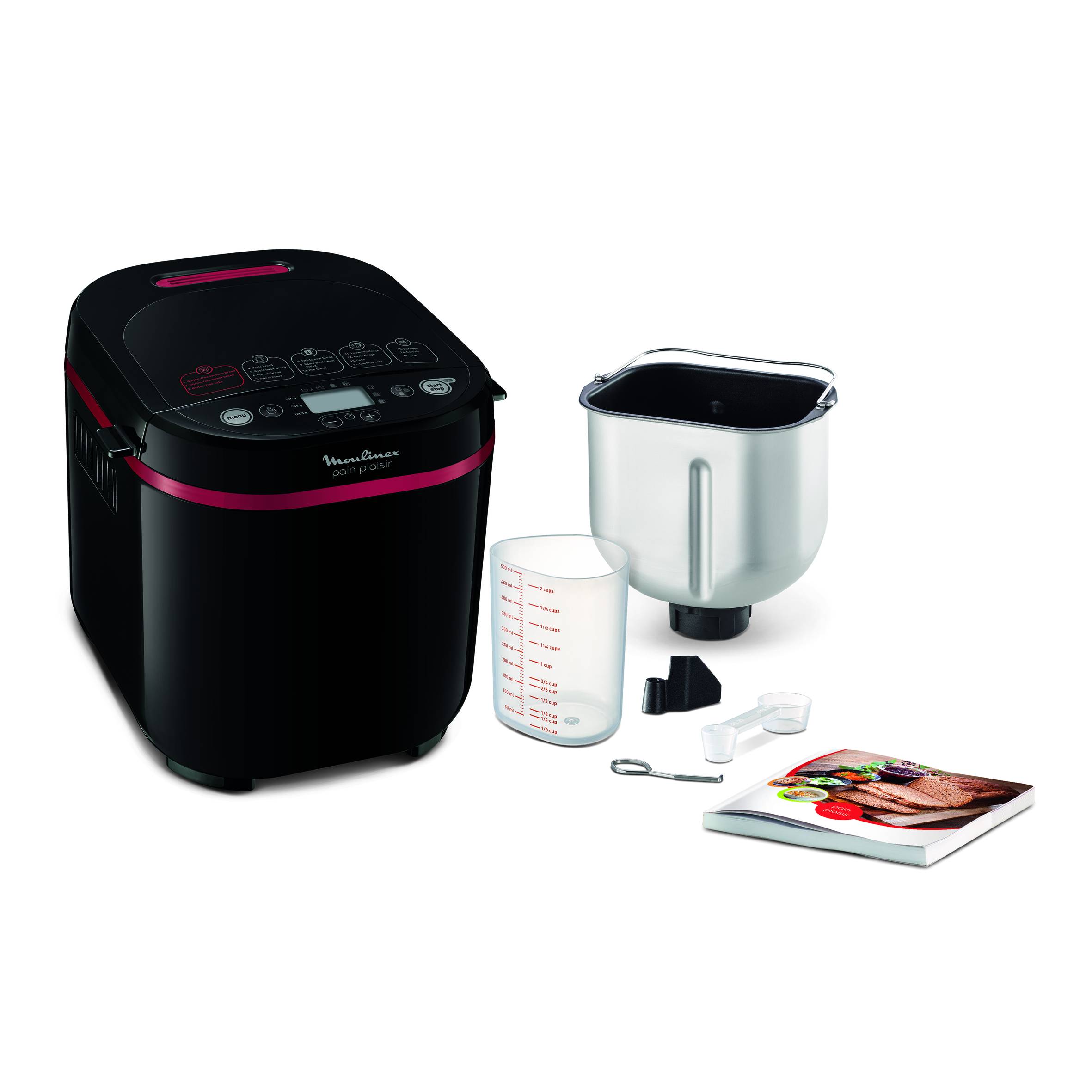 Pain plaisir, Machine à pain, 1&nbsp;kg, 17 programmes, Noire