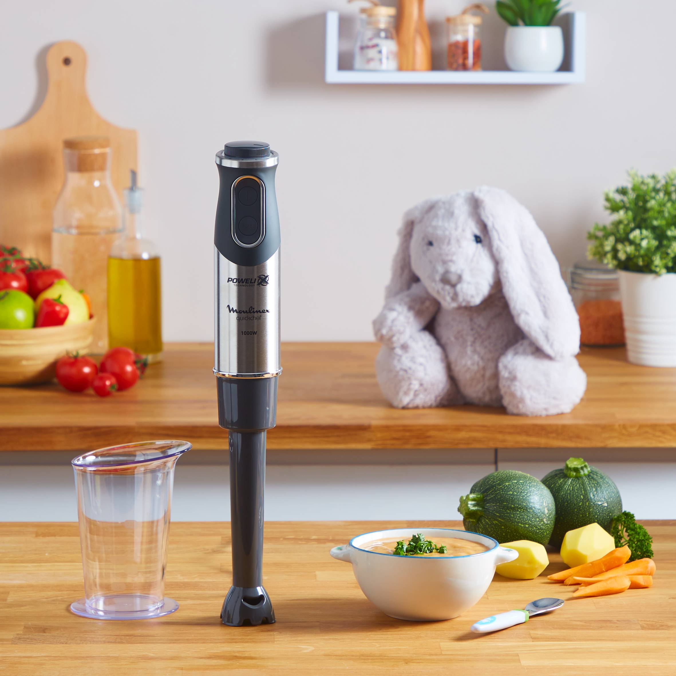 Quickchef 1000 W Noir et Inox