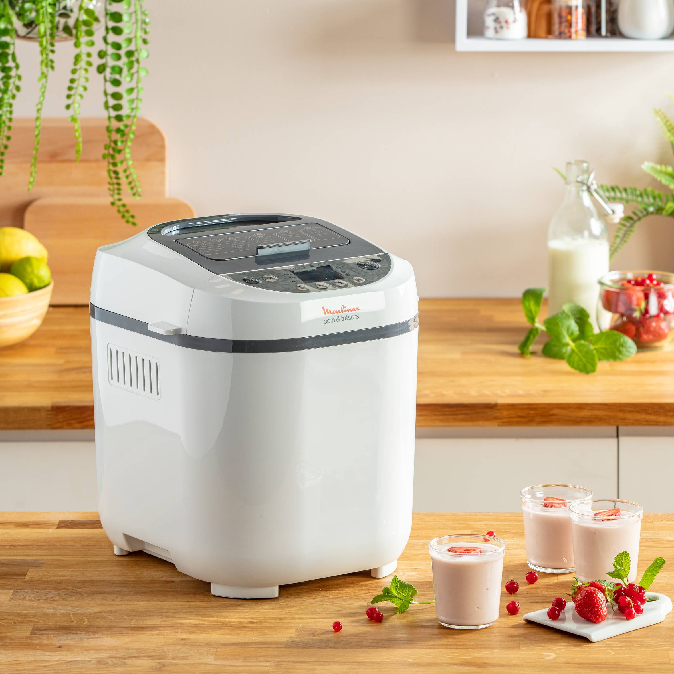 Pain et Trésors, Machine à Pain, 1kg, Yaourts, Confiture, 20 programmes