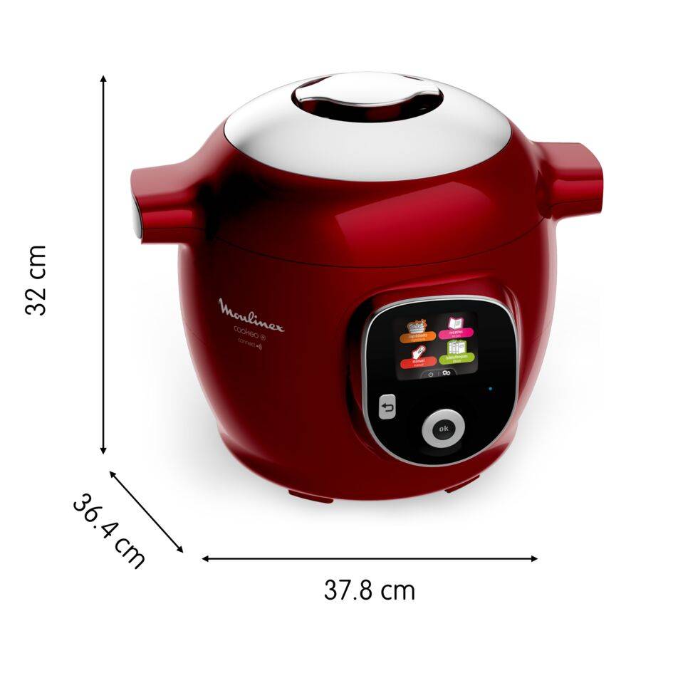 Cookeo+ Connect 200 recettes Rouge